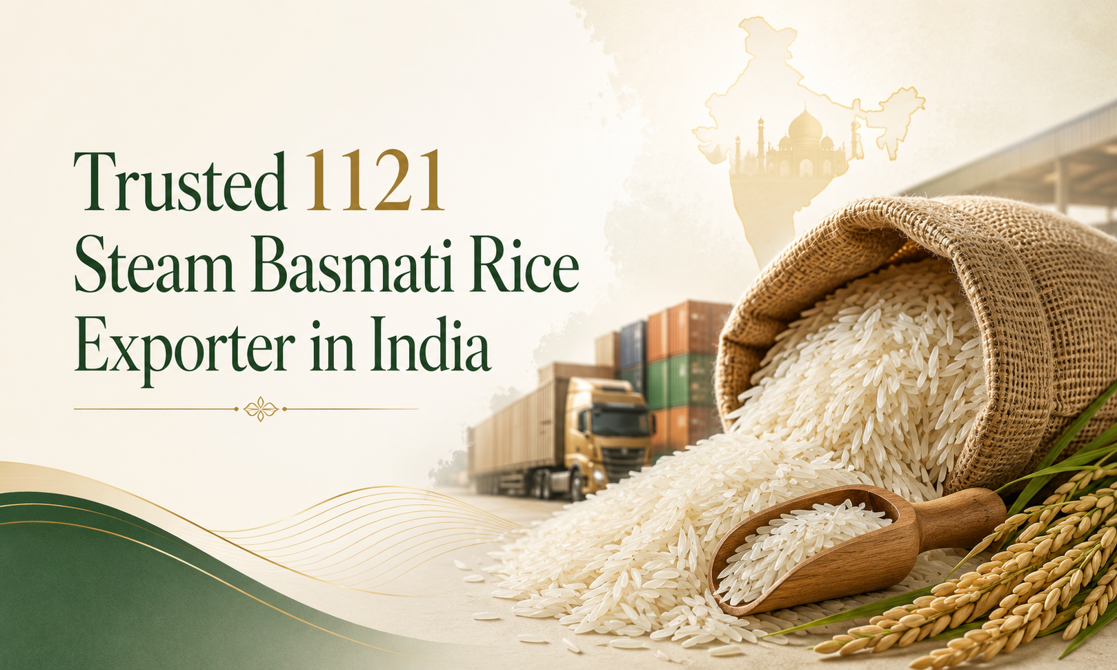 1121 Steam Basmati Rice Exporter in India
