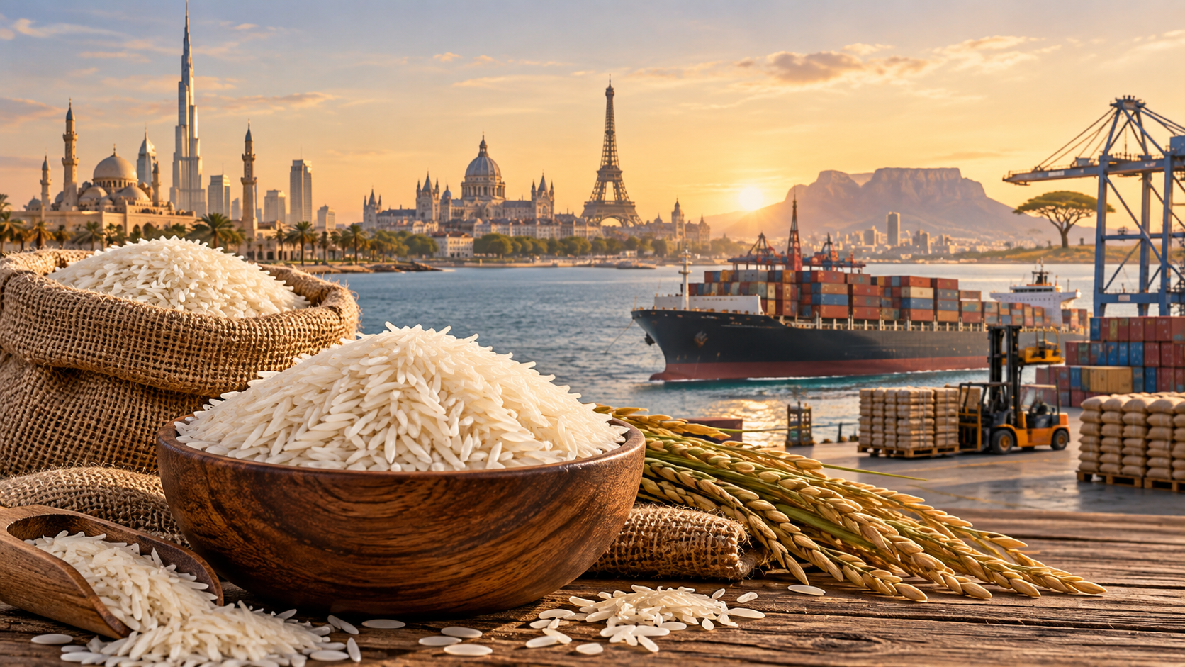 Premium Basmati Rice Exporter to Middle East, Europe & Africa